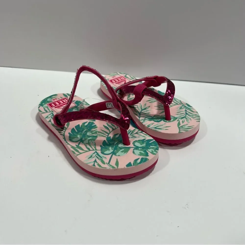 Reefs Toddler Flip Flops sz 9/10 Paradise Print NEW #J-26